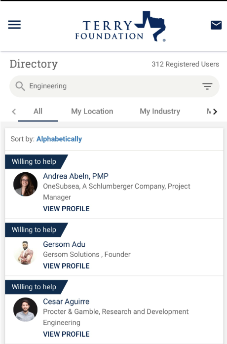 mobile search example