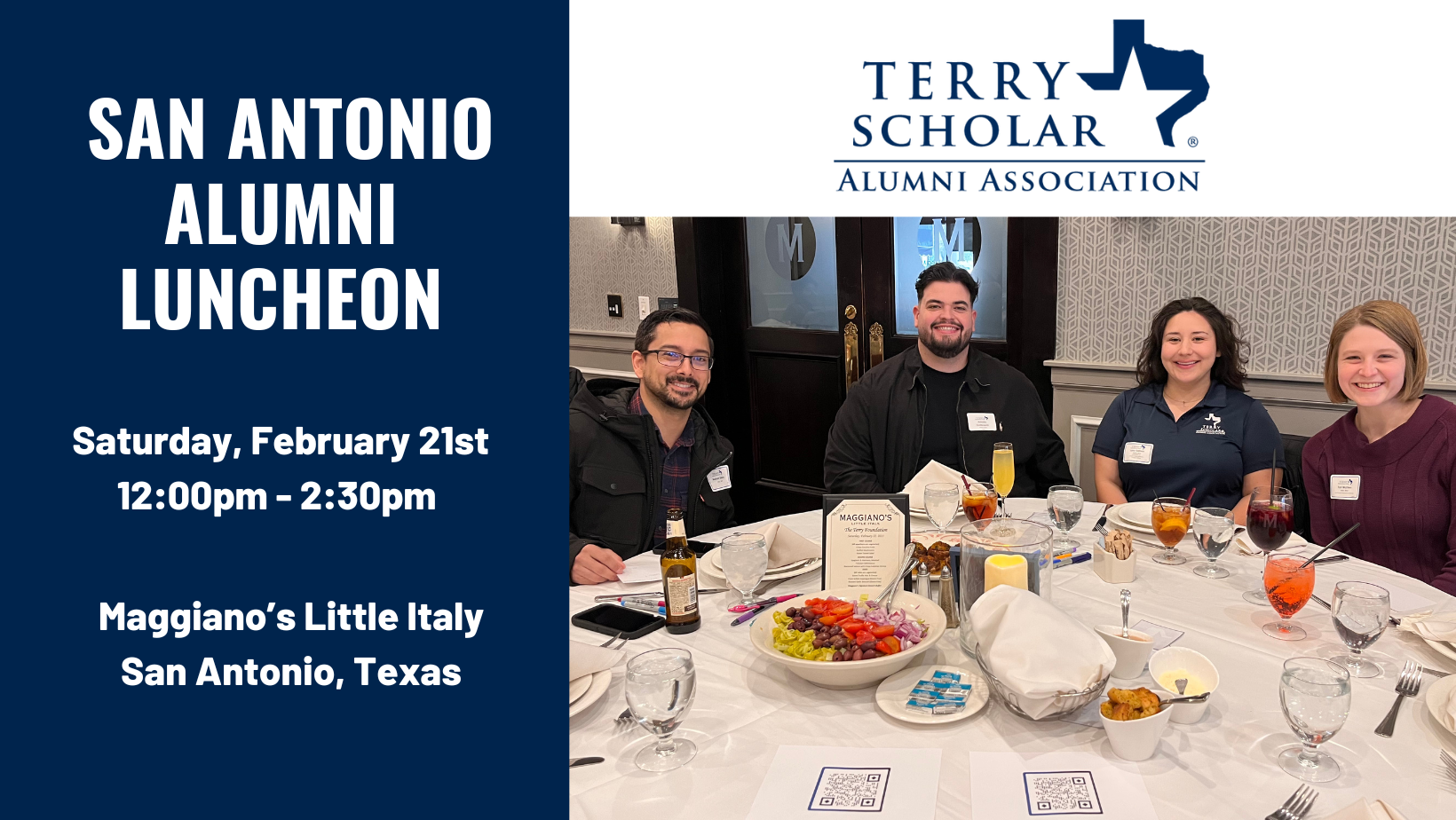 San Antonio Alumni Luncheon 2026 TC Graphic